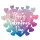 Happy Valentine's Day Ombre fólia lufi 68 cm