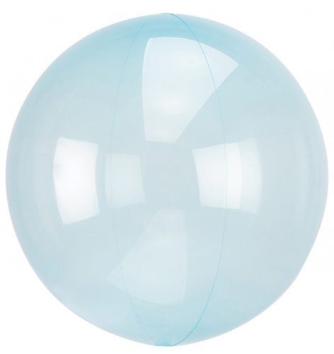 Áttetsző Crystal Gömb Blue Fólia lufi 45 cm