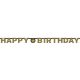 Happy Birthday Gold hologrammos felirat 213 cm