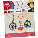 Sam a tűzoltó Fire szalag dekoráció 6 db-os szett