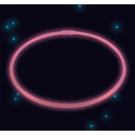Világító Pink nyaklánc 56 cm