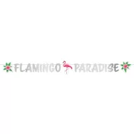 Flamingo Paradise papír felirat 135 cm