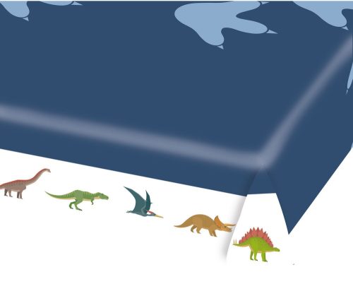 Dinoszaurusz Happy papír asztalterítő 175x115 cm