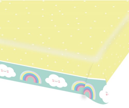 Rainbow and Cloud Papír Asztalterítő 175*115 cm