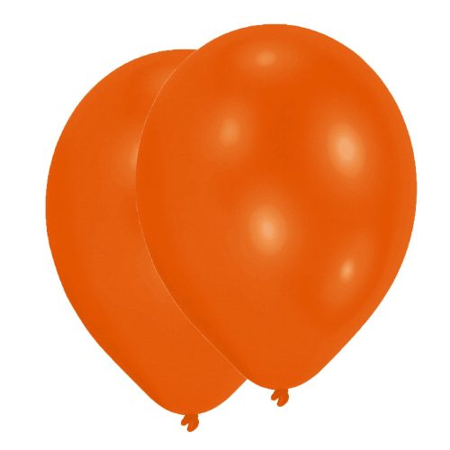 Narancssárga Orange léggömb, lufi 50 db-os 11 inch (27,5 cm)