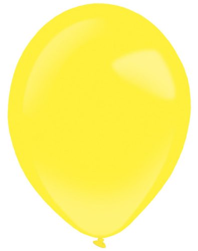 Sárga Yellow Sunshine léggömb, lufi 100 db-os 5 inch (13 cm)