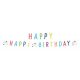 Konfettis Colorful Happy Birthday felirat 180 cm