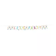 Konfettis Colorful zászlófüzér 1,85 m