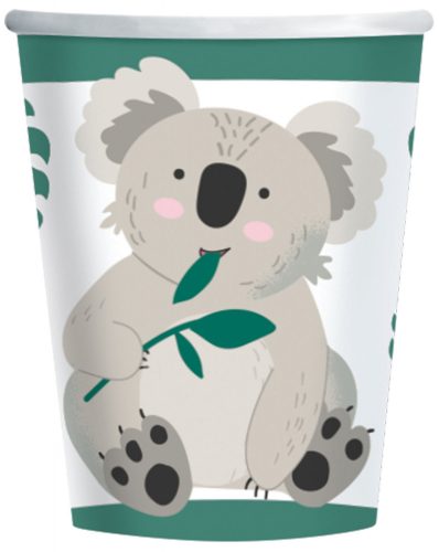 Koala Eucalyptus papír pohár 8 db-os 250 ml