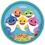 Baby Shark Music papírtányér 8 db-os 23 cm