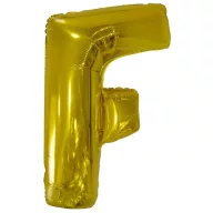Arany Gold óriás F betű fólia lufi 110 cm