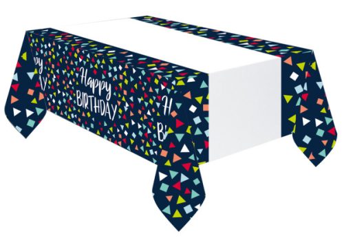 Happy Birthday Reason To Celebrate papír asztalterítő 120x180 cm
