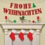 Frohe Weihnachten Red papír felirat 365 cm