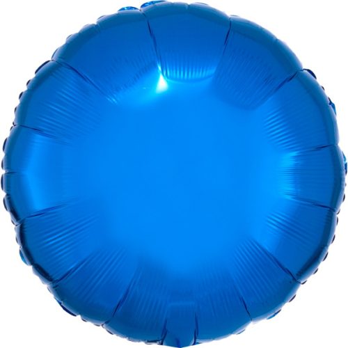 Metallic Blue kör fólia lufi 43 cm
