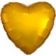 Metallic Gold szív fólia lufi 43 cm