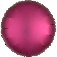 Gránátalma Silk Lustre kör fólia lufi 43 cm