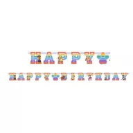 Mancs Őrjárat Color Paws Happy Birthday felirat 180 cm