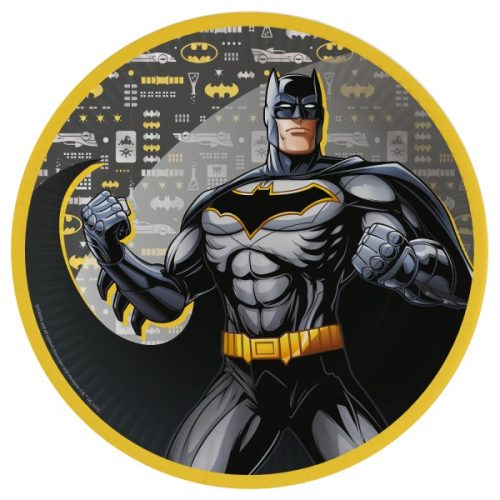 Batman City papírtányér 8 db-os 23 cm
