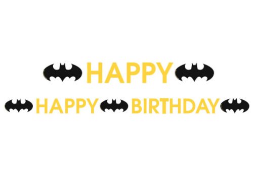Batman City Happy Birthday felirat 180 cm
