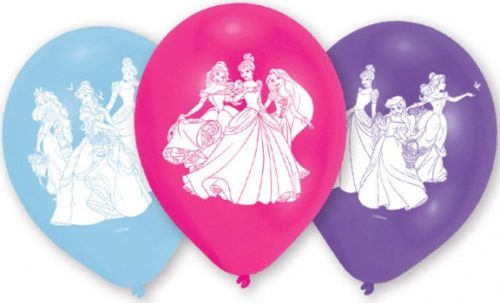 Disney Hercegnők Dance léggömb, lufi 6 db-os 9 inch (22,8 cm)