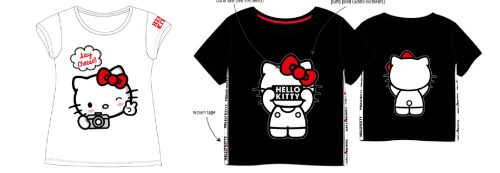 Hello Kitty Photo gyerek rövid póló, felső 104-134 cm