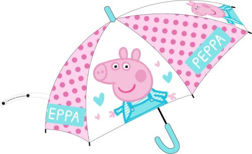Peppa malac gyerek félautomata átlátszó esernyő Ø74 cm