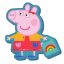 Peppa malac Shopping formapárna, díszpárna 35 cm Velúr