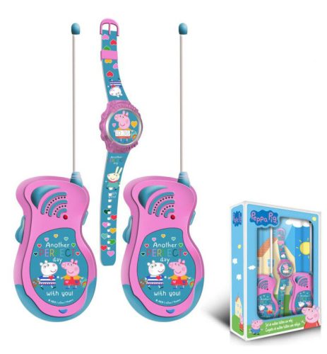 Peppa malac Walkie Talkie + digitális karóra szett