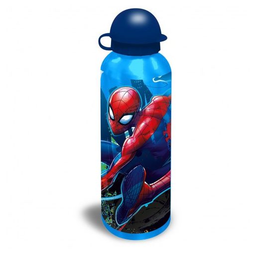 Pókember Web-Slinger Blue alumínium kulacs ívókupakkal 500 ml