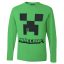 Minecraft Creeper Green gyerek hosszú ujjú póló, felső 6 - 12 év / 116 - 152 cm