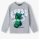 Minecraft Grey gyerek pulóver 6 - 12 év / 116 - 152 cm