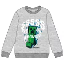 Minecraft Grey gyerek pulóver 6 - 12 év / 116 - 152 cm