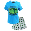 Minecraft Nap gyerek rövid pizsama 6 - 12 év / 116 - 152 cm
