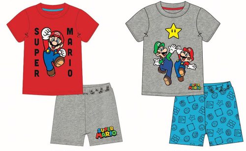 Super Mario gyerek rövid pizsama 5-12 év