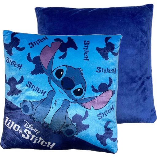 Disney Lilo és Stitch, A csillagkutya Happy párna, díszpárna 38x38 cm Velúr