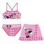 Disney Minnie Checkered gyerek bikini és szoknya szett 4 - 10 év / 104 - 140 cm