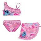 Disney Lilo és Stitch, A csillagkutya Tropic Pink gyerek bikini és sarong szett 4 - 10 év / 104 - 140 cm