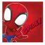 Pókember Spidey Red kéztörlő, arctörlő, törölköző 30x30cm