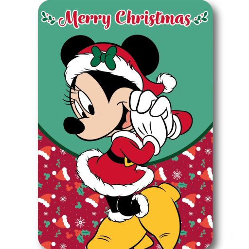 Disney Minnie Merry Moments Karácsonyi polár takaró 100x140cm
