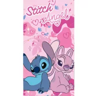   Disney Lilo és Stitch, A csillagkutya Love Duo fürdőlepedő, strand törölköző 70x140cm (Fast Dry)