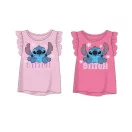 Disney Lilo és Stitch, A csillagkutya Tiny Smile gyerek rövid póló, felső 3 - 8 év / 98 - 128 cm