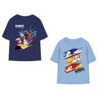   Sonic a sündisznó Speed Rush gyerek rövid póló, felső 3 - 8 év / 98 - 128 cm