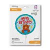 Happy Birthday Smiley Bear fólia lufi 46 cm