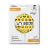 Happy Birthday Emoji fólia lufi 46 cm