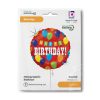 Happy Birthday Party Holo fólia lufi 46 cm
