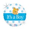 Baby Boy Bear Holo fólia lufi 46 cm
