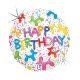 Happy Birthday Balloons Dog Holo fólia lufi 46 cm