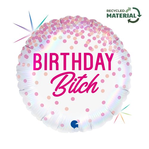 Happy Birthday Bitch fólia lufi 46 cm