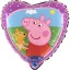 Peppa malac Teddy fólia lufi 46 cm