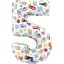 Bluey Friends 5-ös szám fólia lufi 66 cm